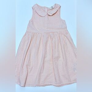 H&M Pink Striped Casual Kids Dress